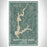 Smithville Lake Missouri Map Print Portrait Orientation in Afternoon Style With Shaded Background