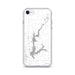 Custom iPhone SE Smithville Lake Missouri Map Phone Case in Classic