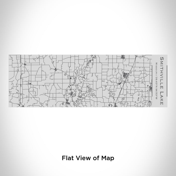 Rendered View of Smithville Lake Missouri Map Engraving on 10oz Stainless Steel Insulated Cup with Sipping Lid