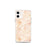 Custom iPhone 12 mini Smithville Lake Missouri Map Phone Case in Watercolor