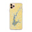 Custom iPhone 11 Pro Max Smithville Lake Missouri Map Phone Case in Woodblock