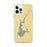 Custom iPhone 12 Pro Max Smithville Lake Missouri Map Phone Case in Woodblock