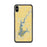Custom iPhone XS Max Smithville Lake Missouri Map Phone Case in Woodblock