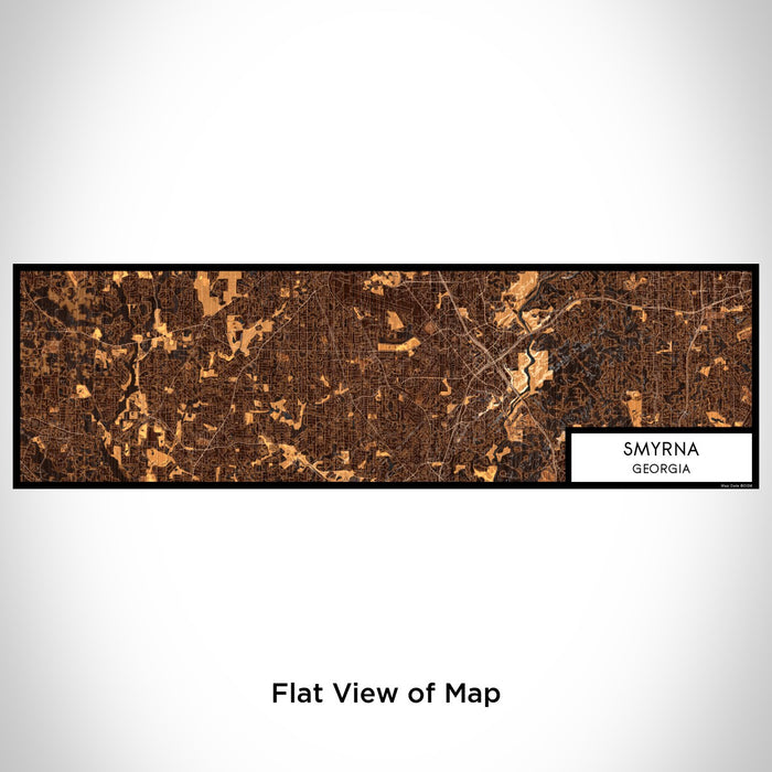Flat View of Map Custom Smyrna Georgia Map Enamel Mug in Ember