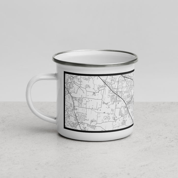 Left View Custom Smyrna Tennessee Map Enamel Mug in Classic