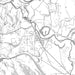 Snoqualmie Washington Map Print in Classic Style Zoomed In Close Up Showing Details