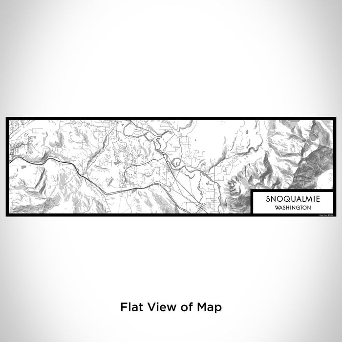 Flat View of Map Custom Snoqualmie Washington Map Enamel Mug in Classic