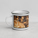 Left View Custom Snoqualmie Washington Map Enamel Mug in Ember