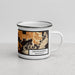Right View Custom Snoqualmie Washington Map Enamel Mug in Ember