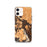 Custom Snoqualmie Washington Map iPhone 12 Phone Case in Ember