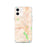 Custom Snoqualmie Washington Map iPhone 12 Phone Case in Watercolor