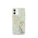 Custom Snoqualmie Washington Map iPhone 12 mini Phone Case in Woodblock