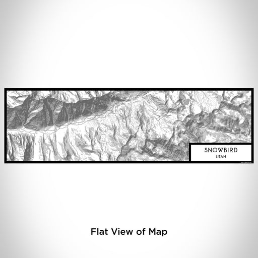 Flat View of Map Custom Snowbird Utah Map Enamel Mug in Classic