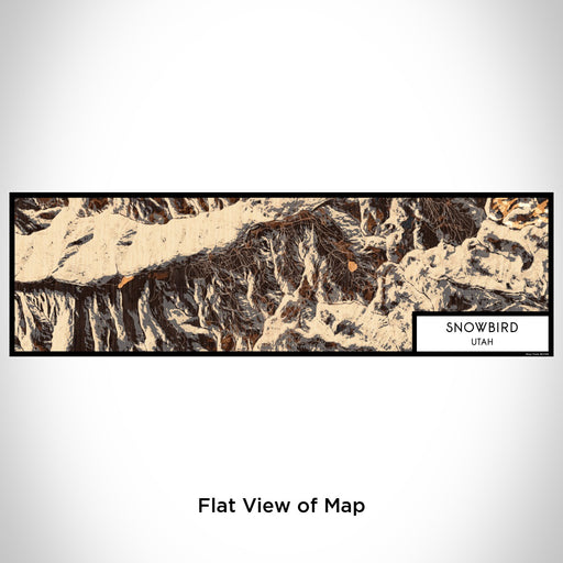 Flat View of Map Custom Snowbird Utah Map Enamel Mug in Ember