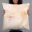 Person holding 22x22 Custom Snowbird Utah Map Throw Pillow in Watercolor