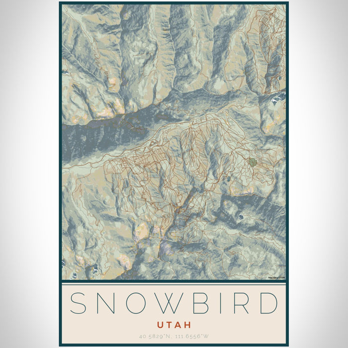 Snowbird Map.pdf Snowbird - Utah Map Print in Woodblock — JACE Maps