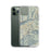 Custom Snowbird Utah Map Phone Case in Woodblock on Table with Laptop and Plant