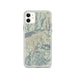 Custom Snowbird Utah Map Phone Case in Woodblock