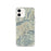 Custom Snowbird Utah Map iPhone 12 Phone Case in Woodblock