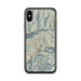 Custom Snowbird Utah Map Phone Case in Woodblock