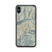 Custom Snowbird Utah Map Phone Case in Woodblock