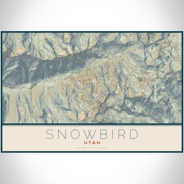 Snowbird Map.pdf Snowbird - Utah Map Print in Woodblock — JACE Maps