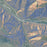 Snowmass Colorado Map Print in Afternoon Style Zoomed In Close Up Showing Details