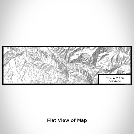 Flat View of Map Custom Snowmass Colorado Map Enamel Mug in Classic