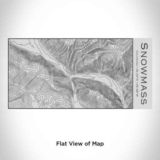 Rendered View of Snowmass Colorado Map Engraving on 17oz Stainless Steel Insulated Cola Bottle