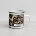 Right View Custom Snowmass Colorado Map Enamel Mug in Ember