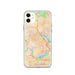 Custom Somerville Massachusetts Map Phone Case in Watercolor