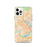Custom Somerville Massachusetts Map iPhone 12 Pro Phone Case in Watercolor