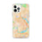 Custom Somerville Massachusetts Map iPhone 12 Pro Max Phone Case in Watercolor