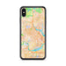 Custom Somerville Massachusetts Map Phone Case in Watercolor