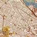 Somerville Massachusetts Map Print in Woodblock Style Zoomed In Close Up Showing Details