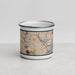 Front View Custom Somerville Massachusetts Map Enamel Mug in Woodblock