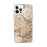 Custom Somerville Massachusetts Map iPhone 12 Pro Max Phone Case in Woodblock