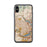 Custom Somerville Massachusetts Map Phone Case in Woodblock