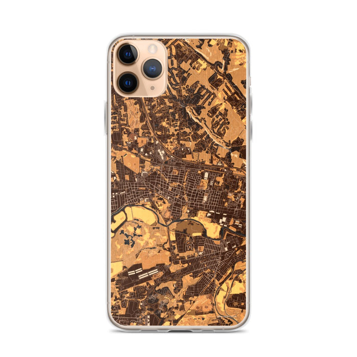 Custom Somerville New Jersey Map Phone Case in Ember