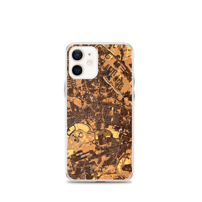 Custom Somerville New Jersey Map iPhone 12 mini Phone Case in Ember