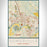 Somerville New Jersey Map Print Portrait Orientation in Woodblock Style With Shaded Background
