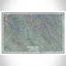 Sonoma California Map Print Landscape Orientation in Afternoon Style With Shaded Background