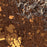 Sonoma California Map Print in Ember Style Zoomed In Close Up Showing Details