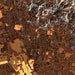 Sonoma California Map Print in Ember Style Zoomed In Close Up Showing Details