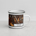 Right View Custom Sonoma California Map Enamel Mug in Ember