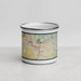 Front View Custom Sonoma California Map Enamel Mug in Woodblock
