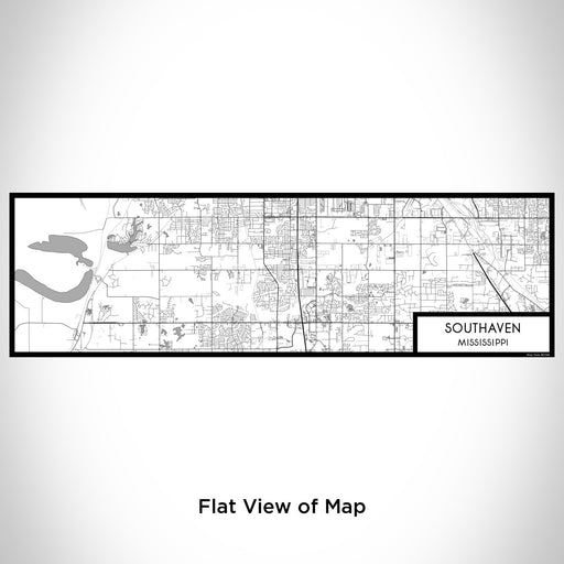 Flat View of Map Custom Southaven Mississippi Map Enamel Mug in Classic