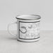 Left View Custom Southaven Mississippi Map Enamel Mug in Classic