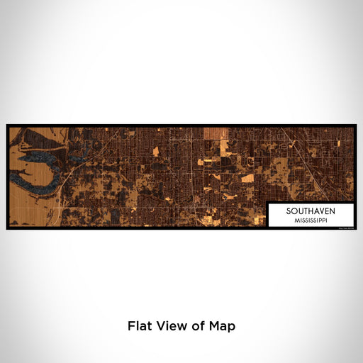 Flat View of Map Custom Southaven Mississippi Map Enamel Mug in Ember