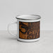 Left View Custom Southaven Mississippi Map Enamel Mug in Ember